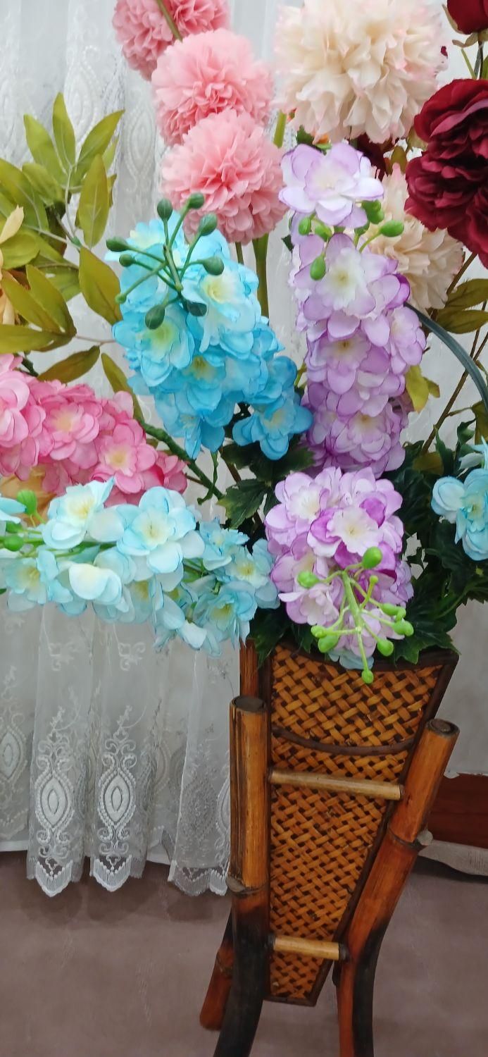 گل مصنوعی با گلدان|گل مصنوعی|ملایر, |دیوار