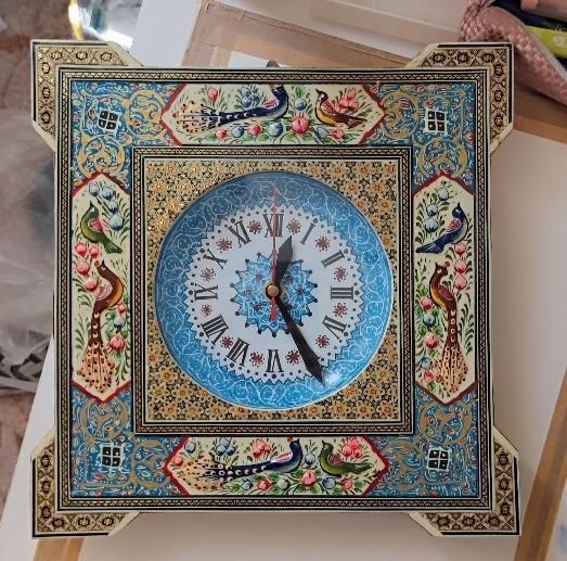 ساعت دیواری خاتم کاری|صنایع دستی و سایر لوازم تزئینی|اندیشه, اندیشه فاز ۴|دیوار