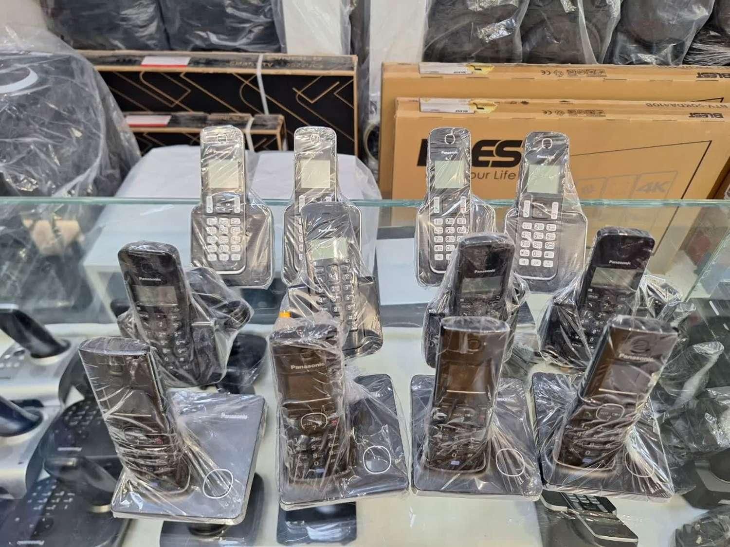 تلفن بی سیم وارداتی پاناسونیک استوک تمییز +ضمانت|تلفن رومیزی|یزد, |دیوار