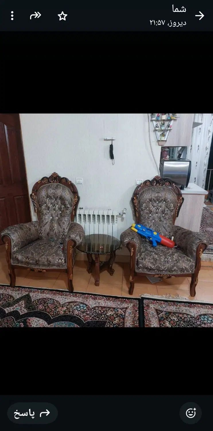مبل ۹نفره کارکرده     ۱۵۰۰۰۰۰۰|مبلمان خانگی و میز عسلی|تهران, سنگلج (شاپور)|دیوار