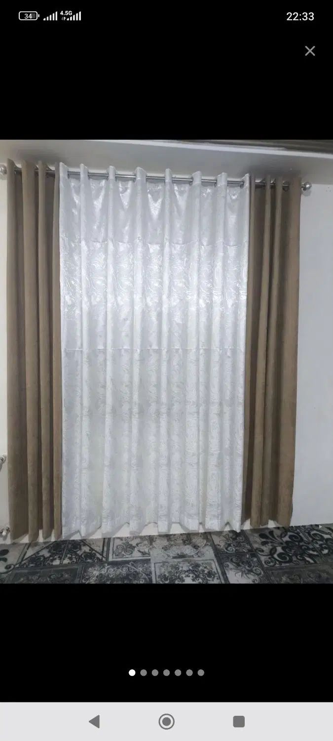 پرده پانچ پذیرایی بخارشوی پرده آشپزخونه|پرده، رانر، رومیزی|تهران, مولوی|دیوار