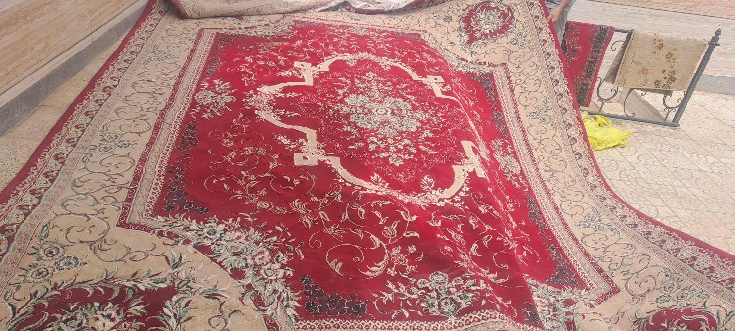 ۲ عدد قالی ۱۲ متری ۷۰۰ شانه بدون هیچ گونه زدگی|فرش|تربت جام, پاسداران|دیوار