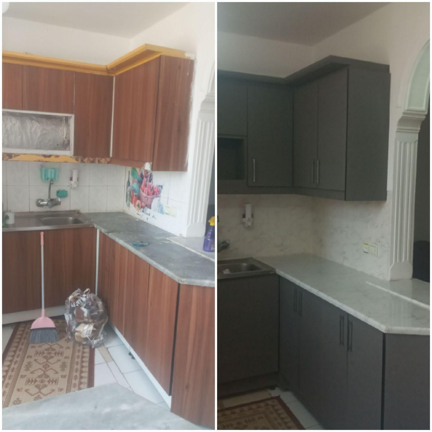 برچسب طرح سمنت یا سیمانی مات کابینت|مصالح و تجهیزات ساختمان|کرج, حیدرآباد|دیوار