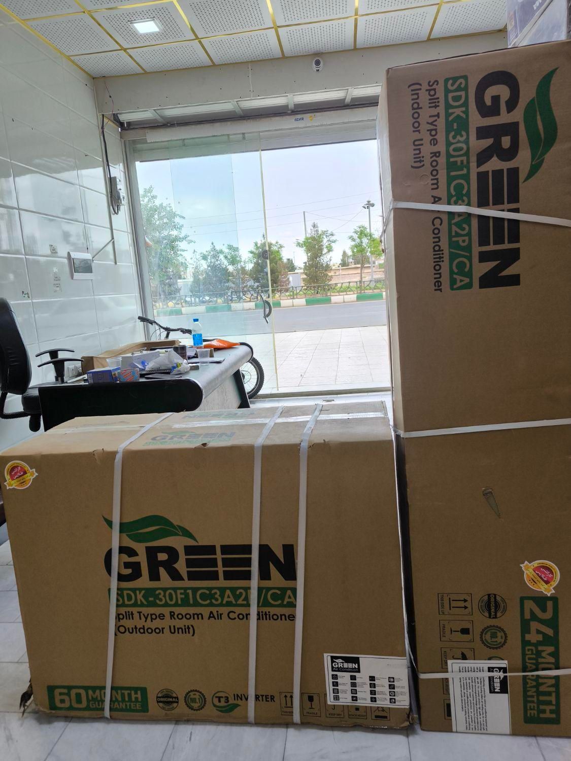 کولر گازی گرین T3اینورتر موتور سنگین|کولر گازی و فن‌کوئل|قم, بلوار امین و ساحلی|دیوار