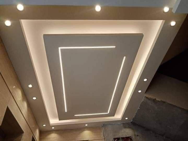 کناف کاری تی وی سقف کاذب|خدمات پیشه و مهارت|اسلام‌‌آباد غرب, |دیوار