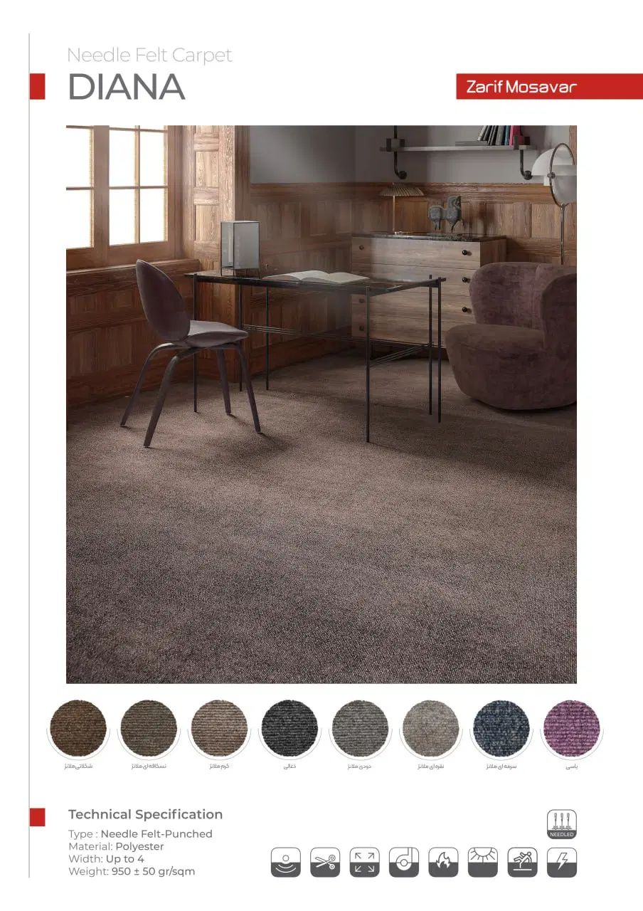 موکت های نمدی و پرز دار اقساط ۱۲ ماهه|موکت|فلاورجان, |دیوار