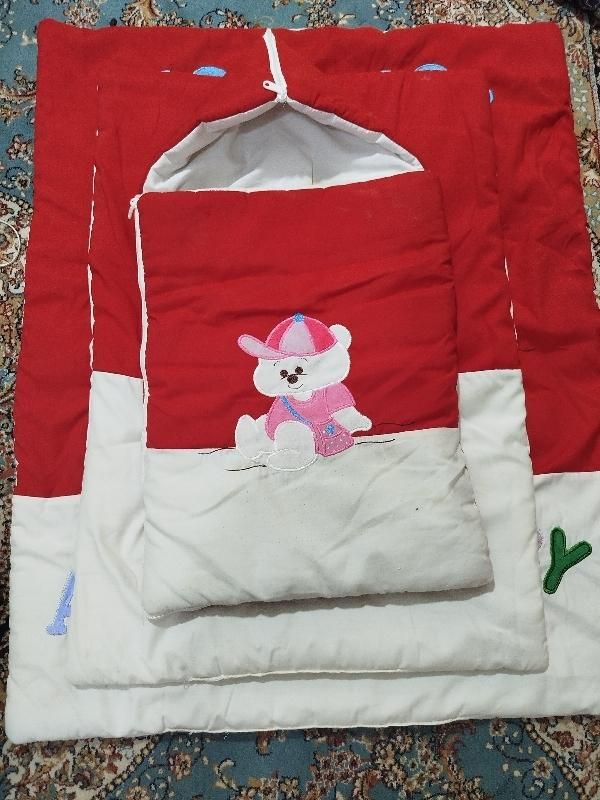 کیسه خواب بالشت شیردهی و دوعددلحاف کودک|رختخواب، بالش، پتو|ساری, |دیوار