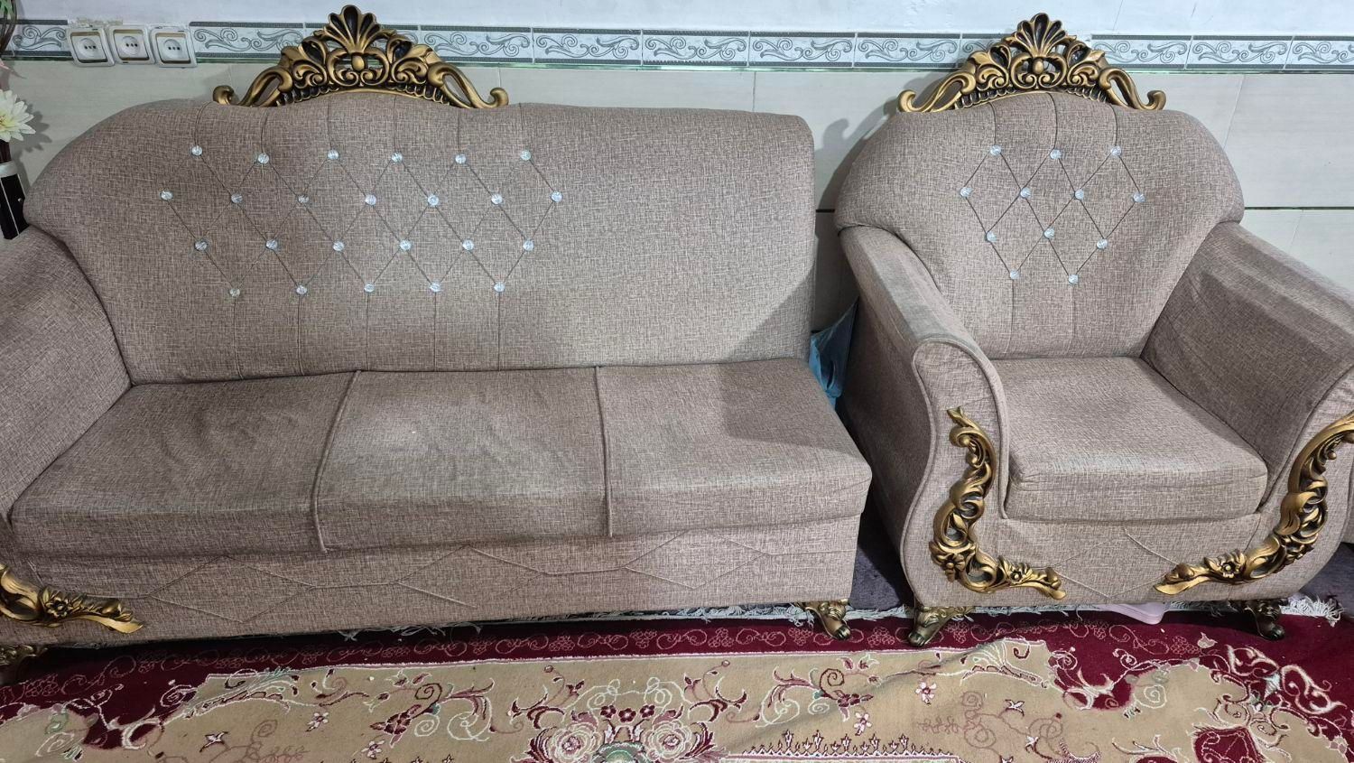 مبل ۵ نفره|مبلمان خانگی و میز عسلی|بندر ماهشهر, |دیوار