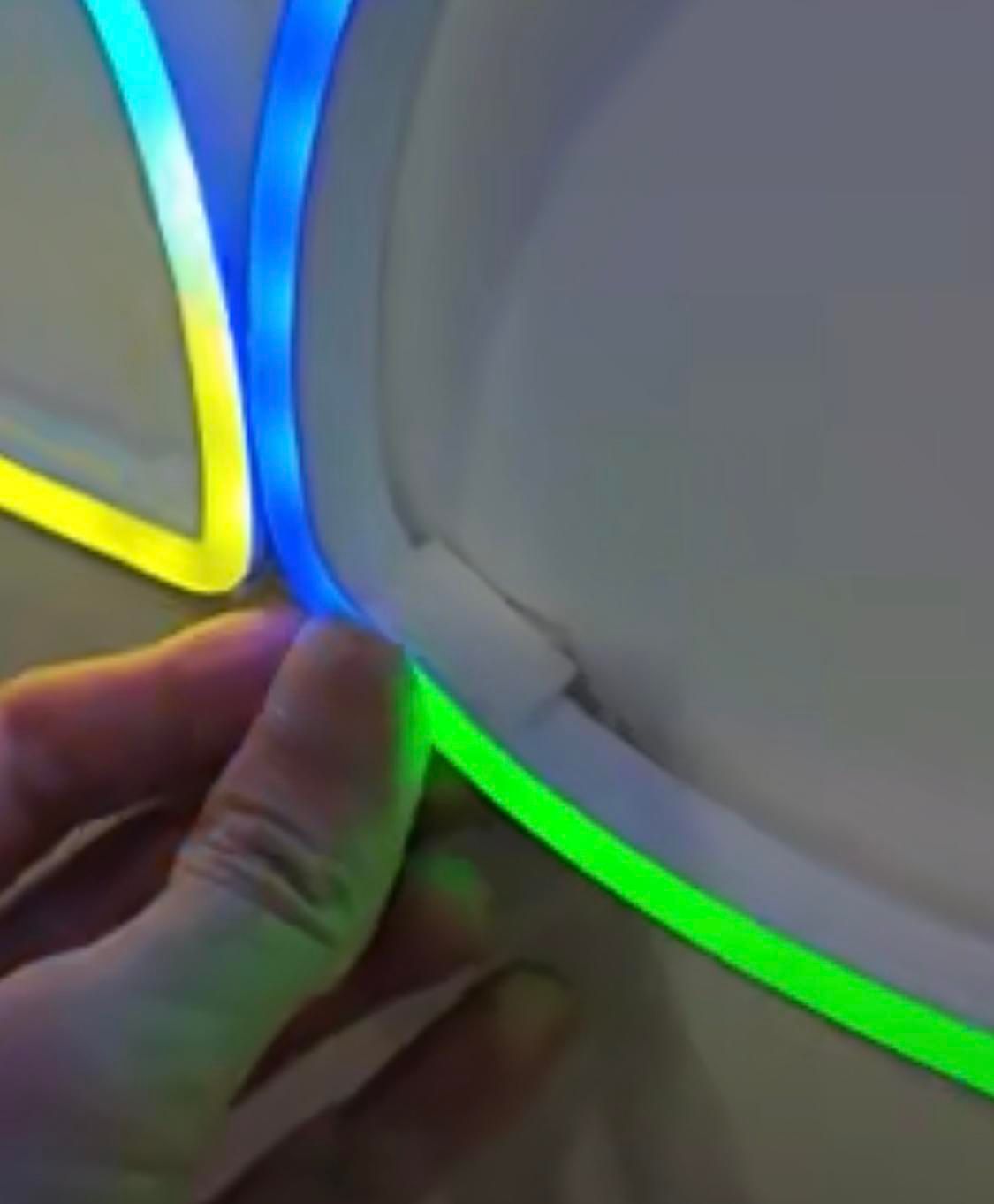 نئون (5متری) برنامه پذیر RGB فولکالر|ریسه و چراغ تزئینی|مشهد, هدایت|دیوار