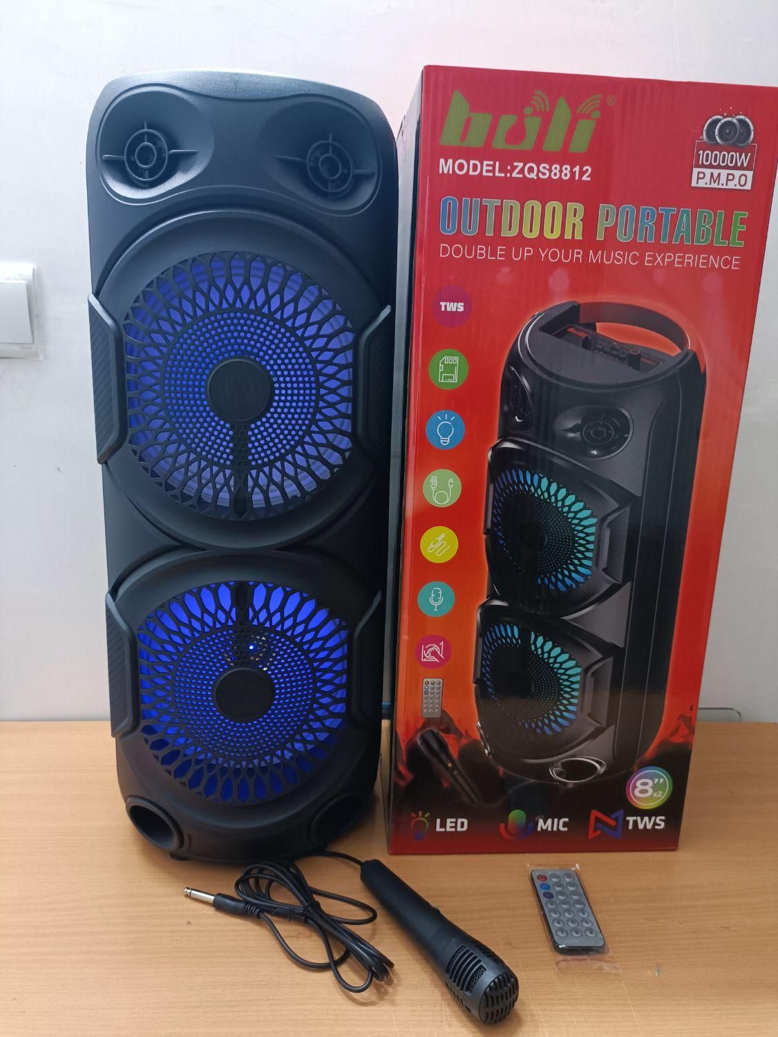 اسپیکر بلوتوثی ۱۶ اینچ مدل ۸۸۱۲|سیستم صوتی خانگی|بندر ماهشهر, |دیوار