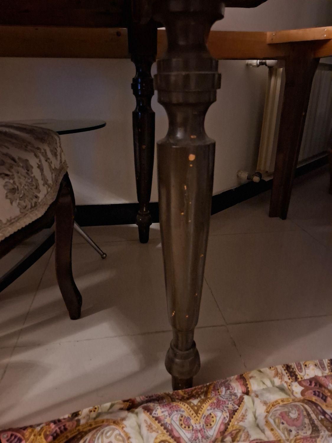 میز چوبی 6 نفره|میز و صندلی غذاخوری|ساری, |دیوار