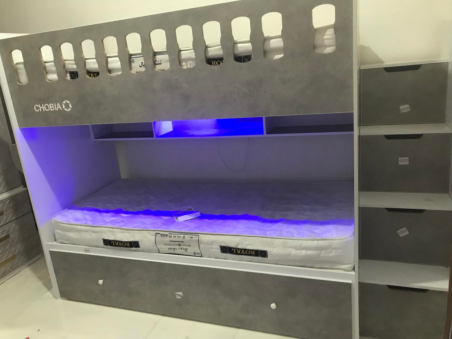 تخت خواب دوطبقه مدل چوبیا|تخت و سرویس خواب|کرمان, |دیوار