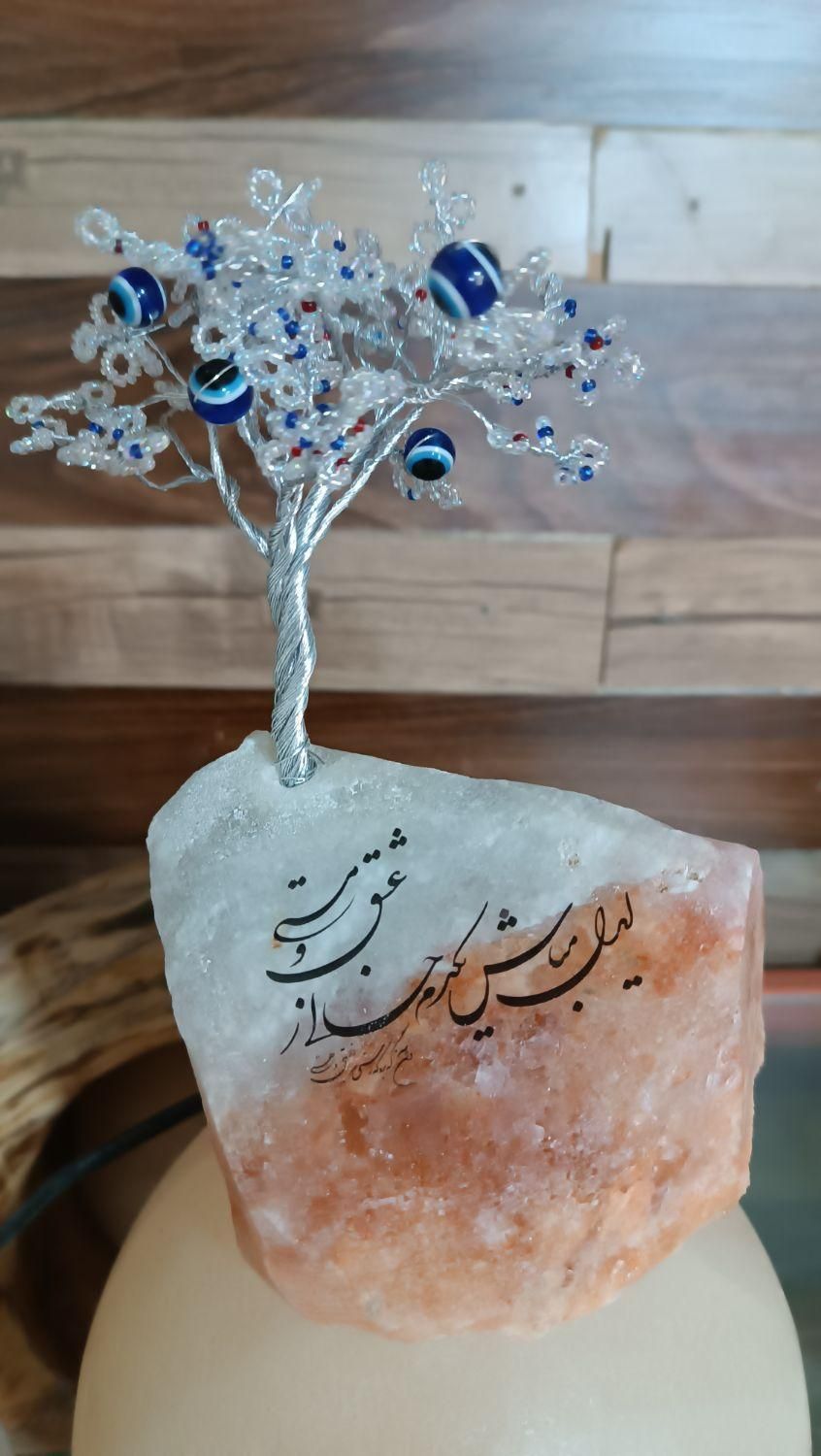 درختچه تزیینی با سنگ نمک|صنایع دستی و سایر لوازم تزئینی|شیراز, شهرک نیروی انتظامی|دیوار