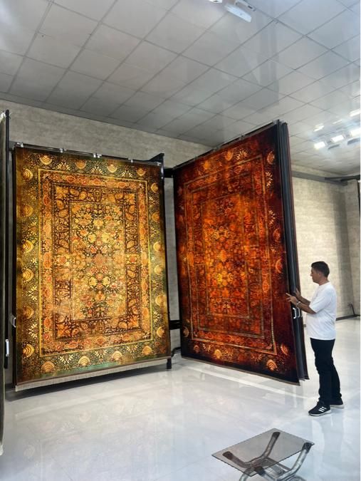 فرش مسیحا ۱۵۰۰شانه تراکم ۴۵۰۰ نقش یاقوت آبی|فرش|شیراز, شهرک سراج‎|دیوار