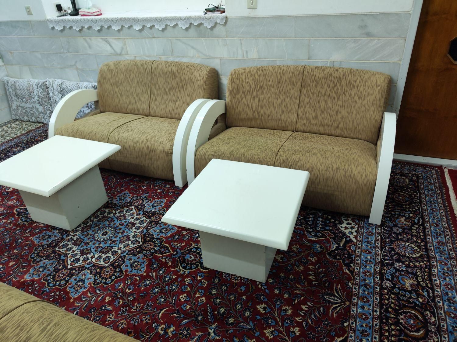 مبل هفت نفره ودوعدد جلو مبلی|مبلمان خانگی و میز عسلی|اردکان, |دیوار