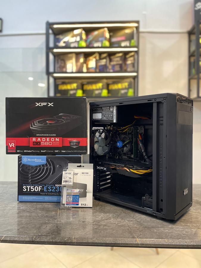 کیس حرفه ای و گیمینگ i5 با RX 580 8GB|رایانه رومیزی|مشهد, راهنمایی|دیوار