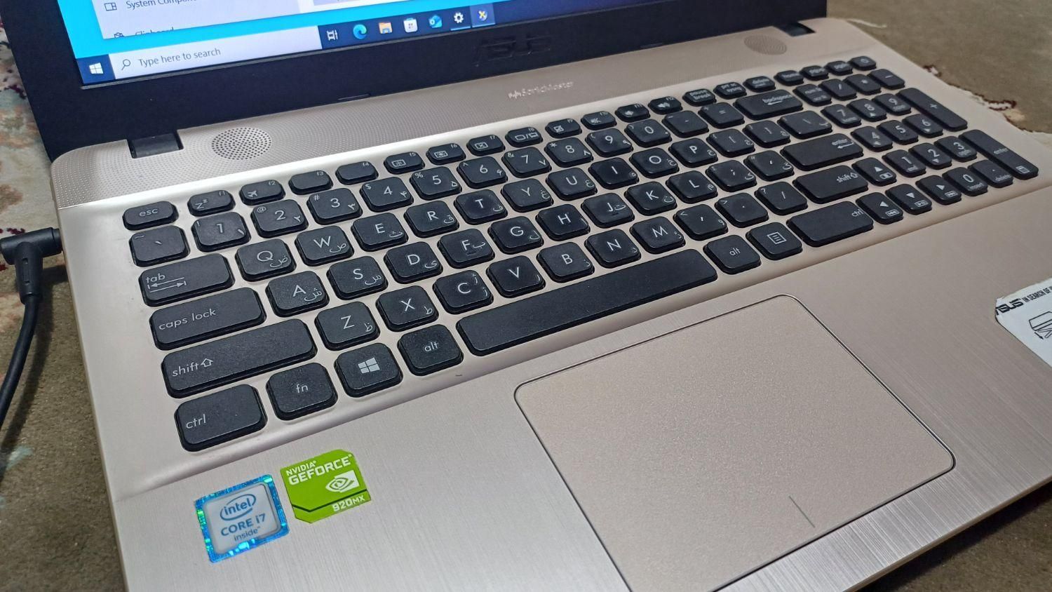 لپتاپ ایسوس core i7  با رم ۸ و گرافیک انویدیا|رایانه همراه|تهران, افسریه|دیوار
