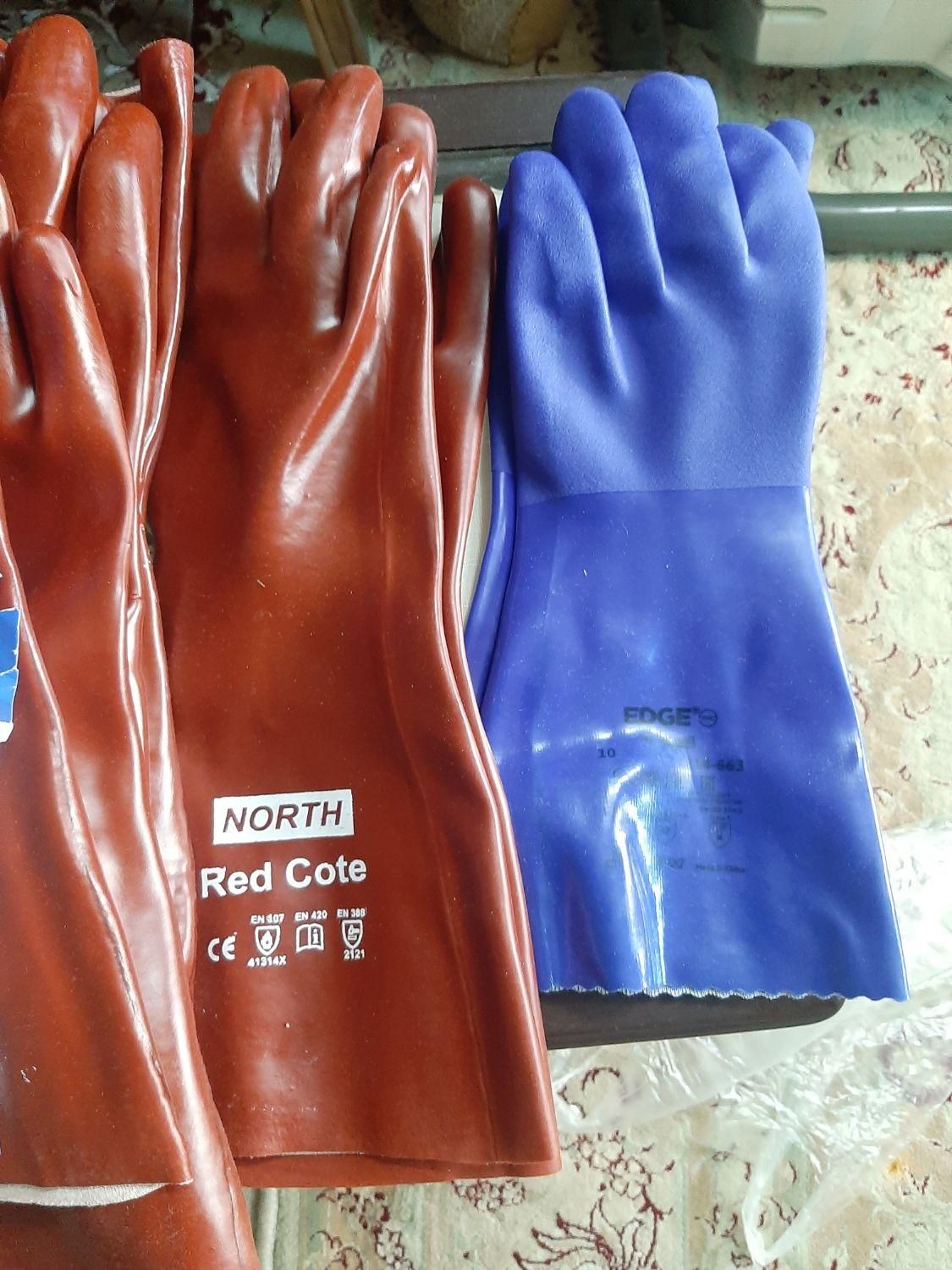 دستکش ضد اسید ایرانی وخارجی نو|لباس|اصفهان, باتون|دیوار