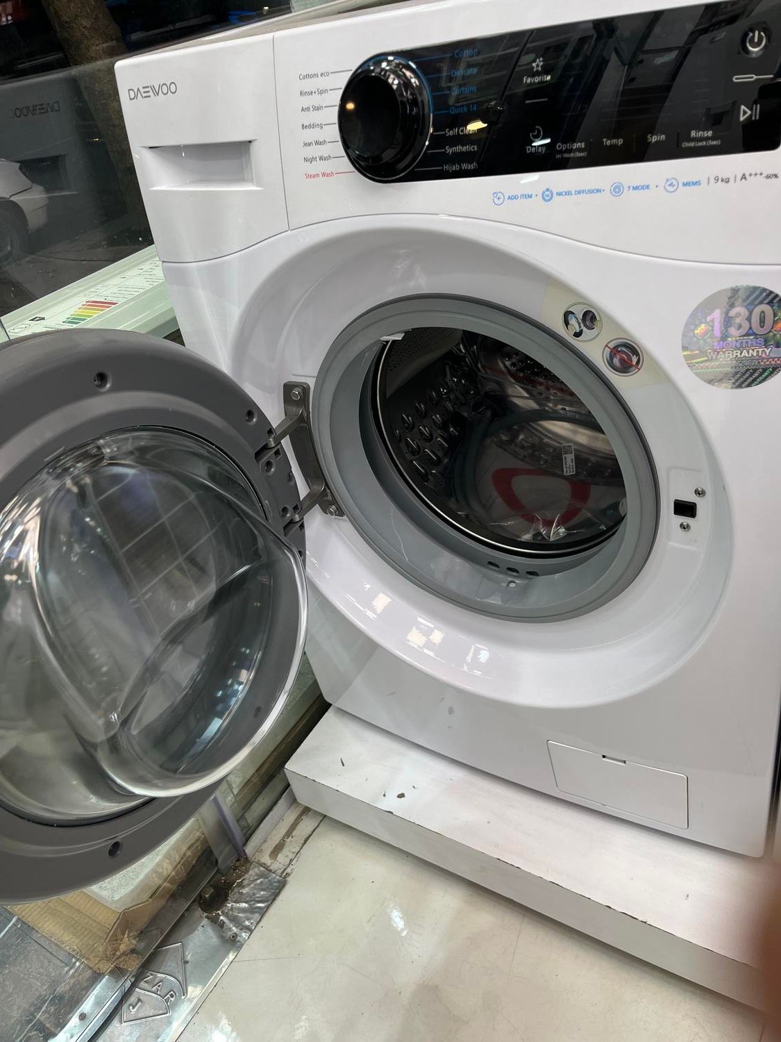 لباسشویی 9کیلو دووLM-990 مدل شیم 1400دورهوشمند|ماشین لباسشویی و خشک‌کن لباس|رشت, گلسار|دیوار