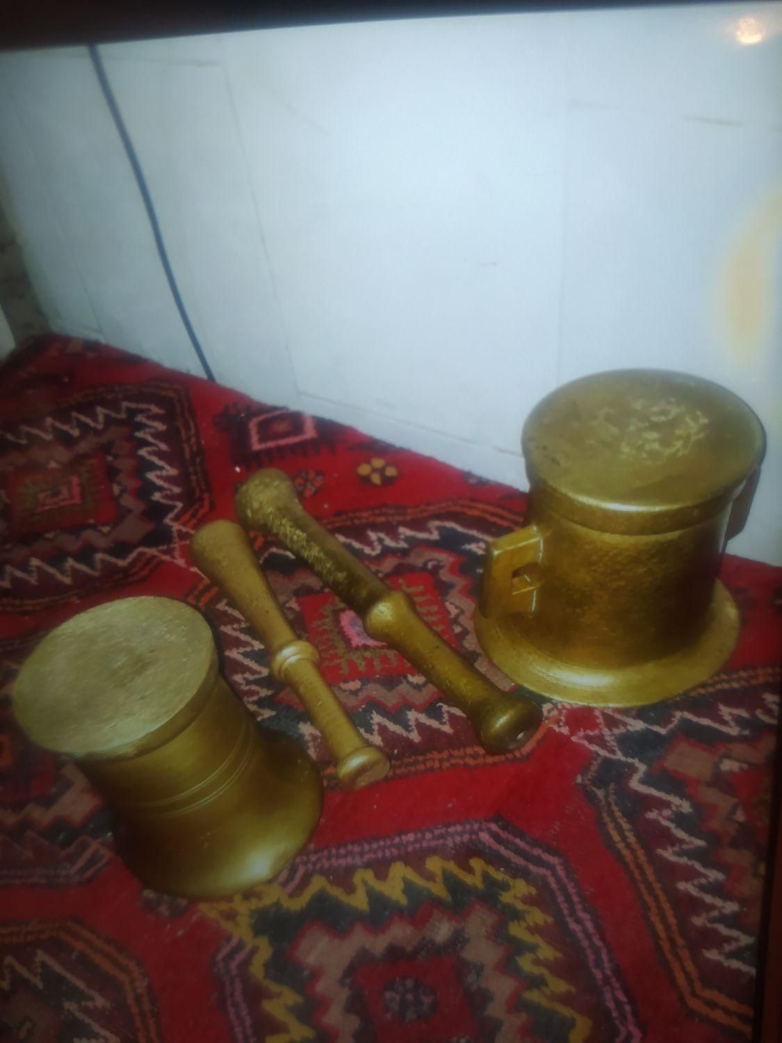هاون روسی برنزی جوندار اصیل|کلکسیون اشیاء عتیقه|ارومیه, |دیوار