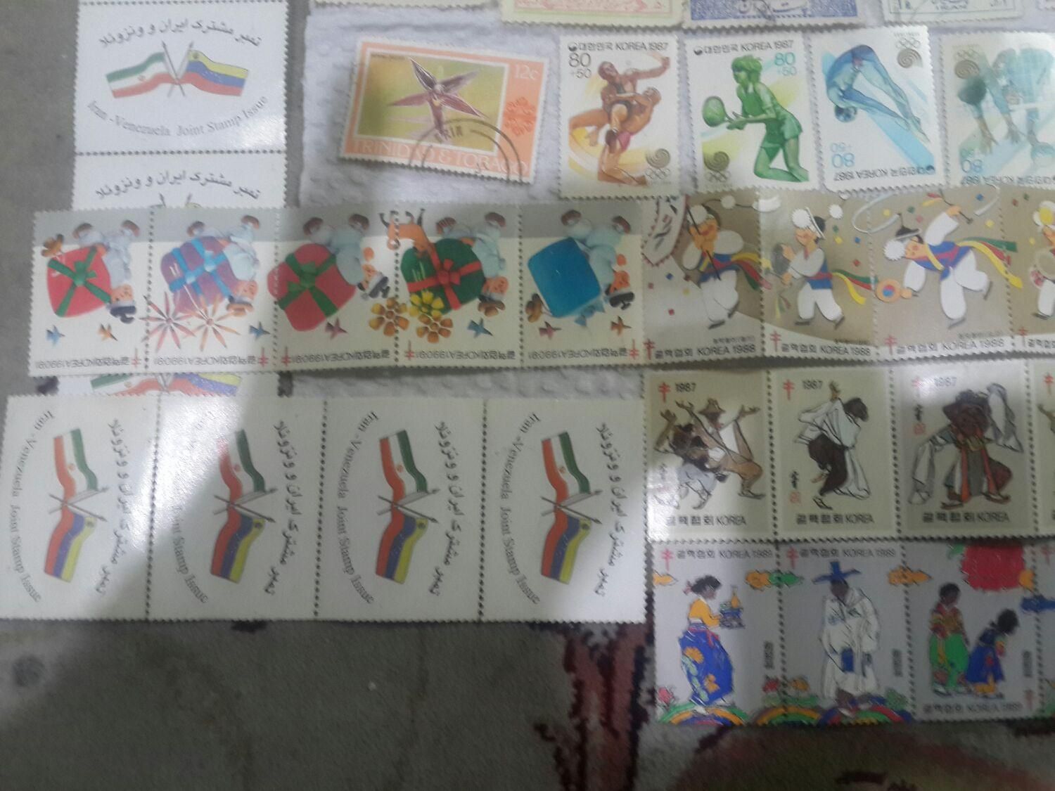 70 عدد تمبر قدیمی|کلکسیون سکه، تمبر، اسکناس|تهران, نعمت‌آباد|دیوار