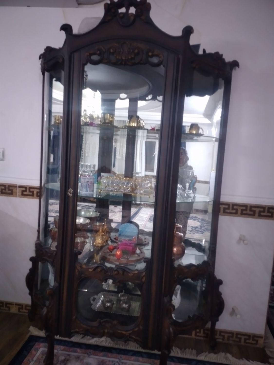 ویترین تمام چوب|بوفه، ویترین، کنسول|ماهدشت, |دیوار