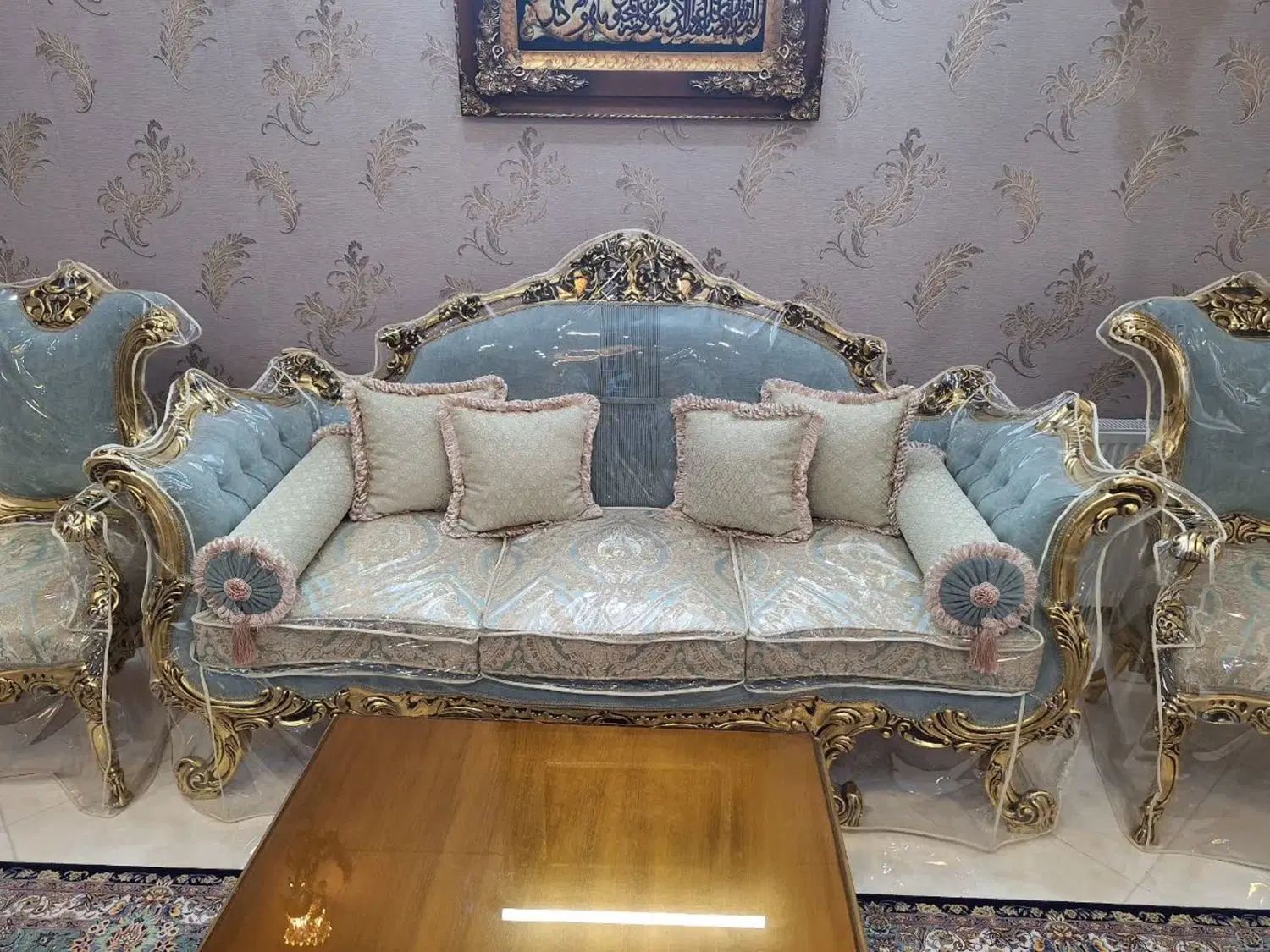 مبل استیل ۹نفره همراه با لاوست|مبلمان خانگی و میز عسلی|مشهد, آبکوه|دیوار