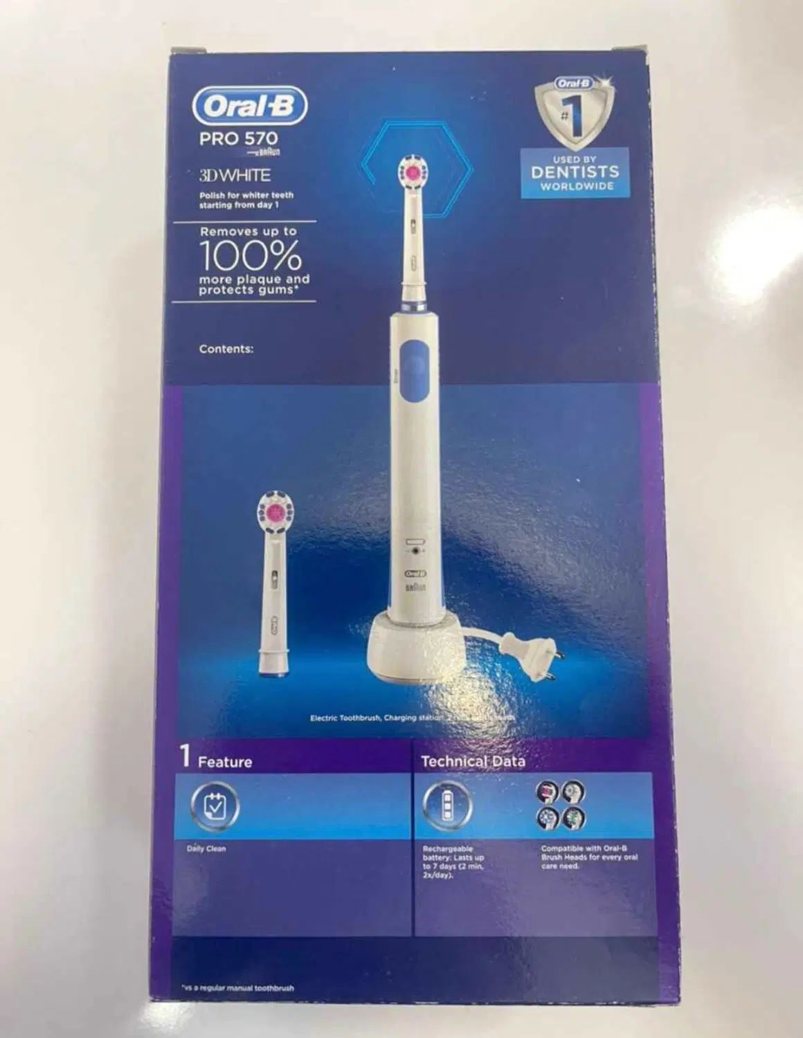 مسواک برقی oral B سری pro570 مدل 3D white|آرایشی، بهداشتی، درمانی|کرج, بنیاد|دیوار