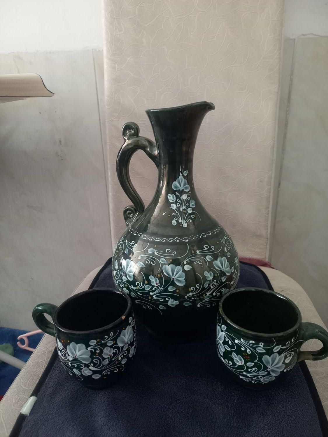ظروف 30پارچه، پشتی، فلاسک، پارچ و لیوان سنتی|حراج|گلستان (تهران), |دیوار