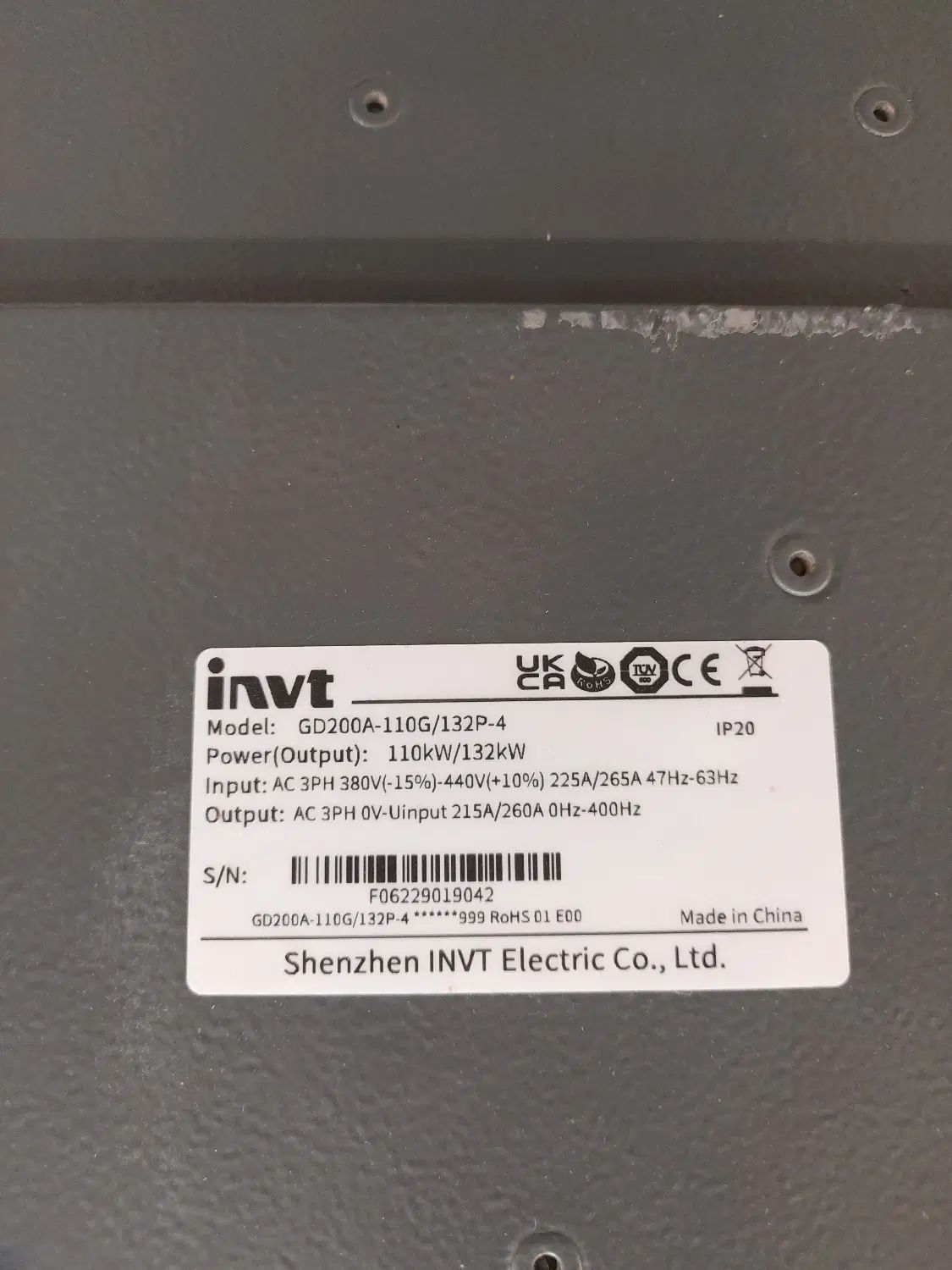 فروش دستگاه ( اینورتر) اینوت مدل GD200-132KW|ماشین‌آلات صنعتی|تهران, لاله زار|دیوار