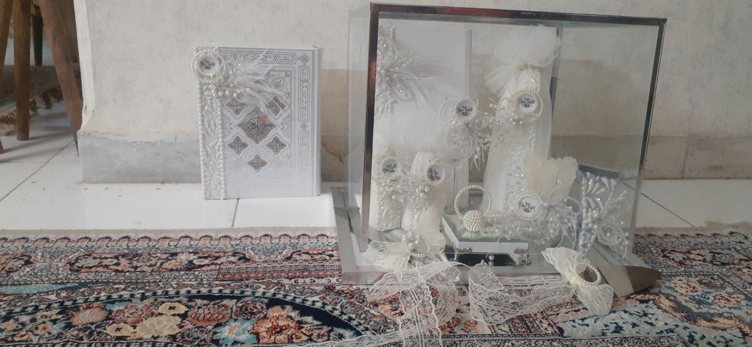 ست بله برون نو استفاده نشده همراه با قران نفیس|صنایع دستی و سایر لوازم تزئینی|تهران, ابوذر (منطقه ۱۵)|دیوار