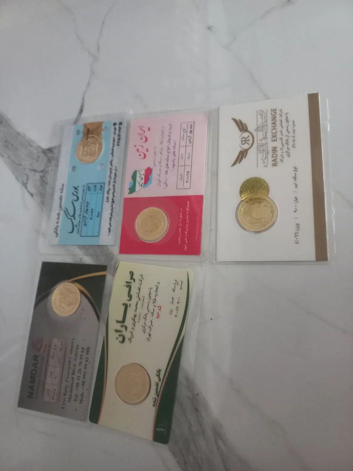 فروش ۵ عدد نیم سکه طلا بانکی|کلکسیون سکه، تمبر، اسکناس|تهران, بازار|دیوار