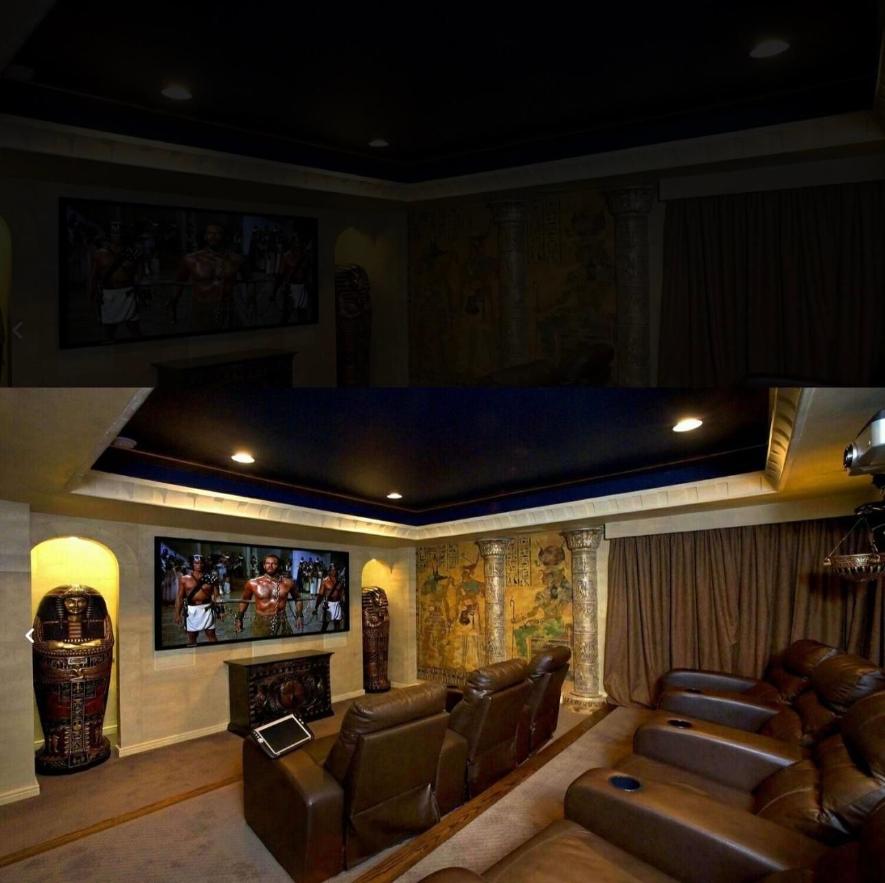 ویدیو پروژکتور سینما در خانه پرده هوشمند پروژکشن|تلویزیون و پروژکتور|شیراز, زرهی|دیوار