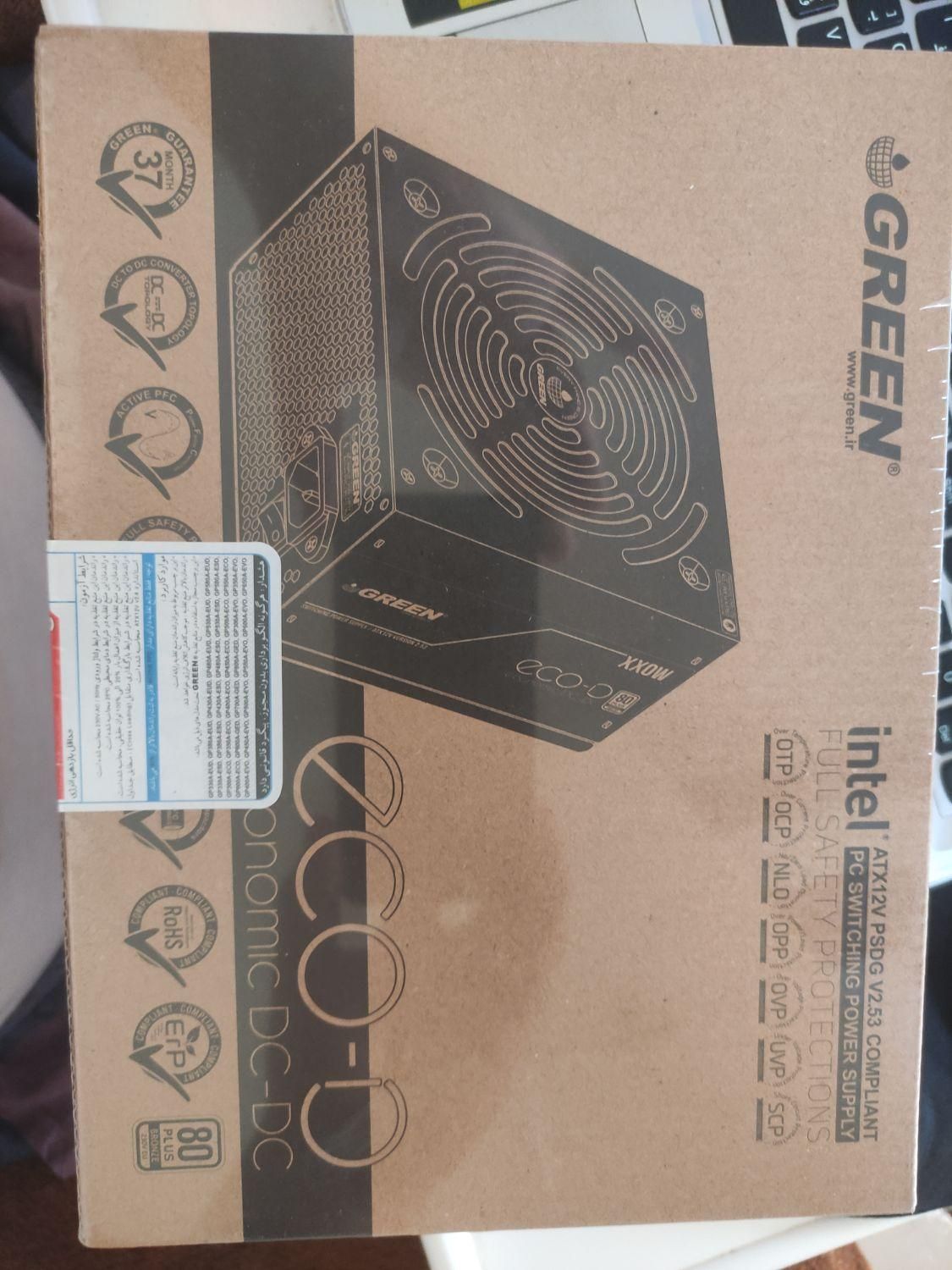 منبع تغذیه کامپیوتر گرین  GP450A نو و پلمپ|قطعات و لوازم جانبی رایانه|شهرکرد, |دیوار