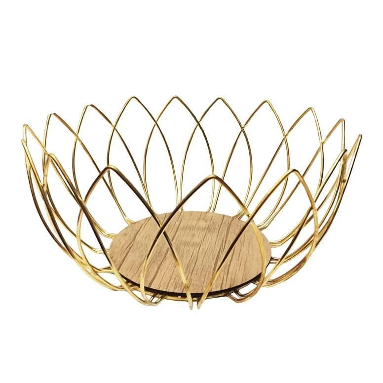 میوه خوری هندسی طلایی طرح لاله|ظروف سرو و پذیرایی|بندر انزلی, کارآموزی|دیوار