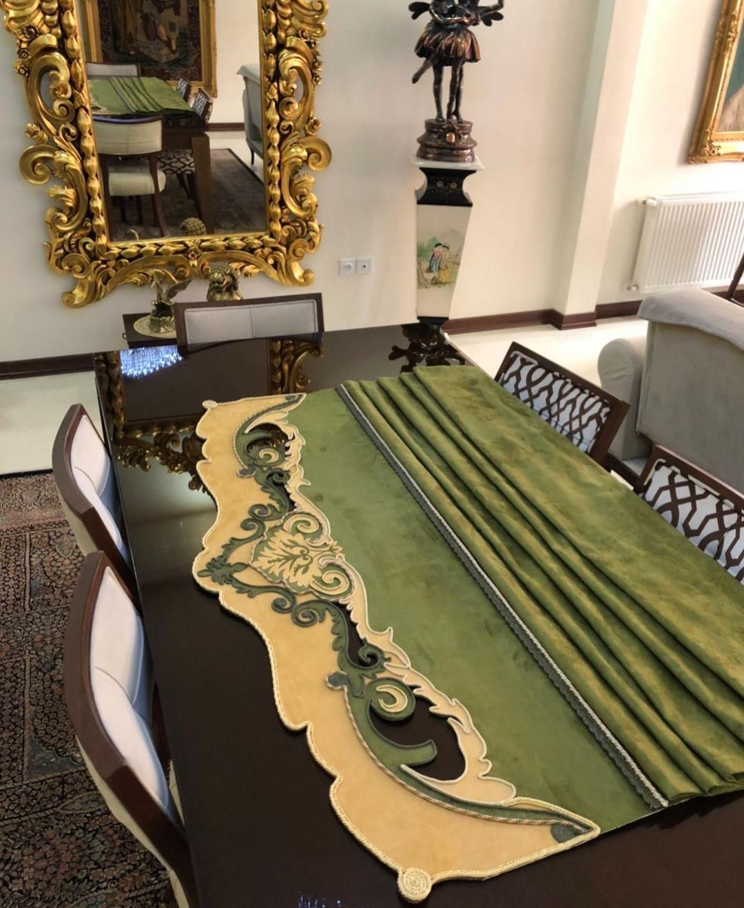 پرده طرح رومن|پرده، رانر، رومیزی|تبریز, |دیوار