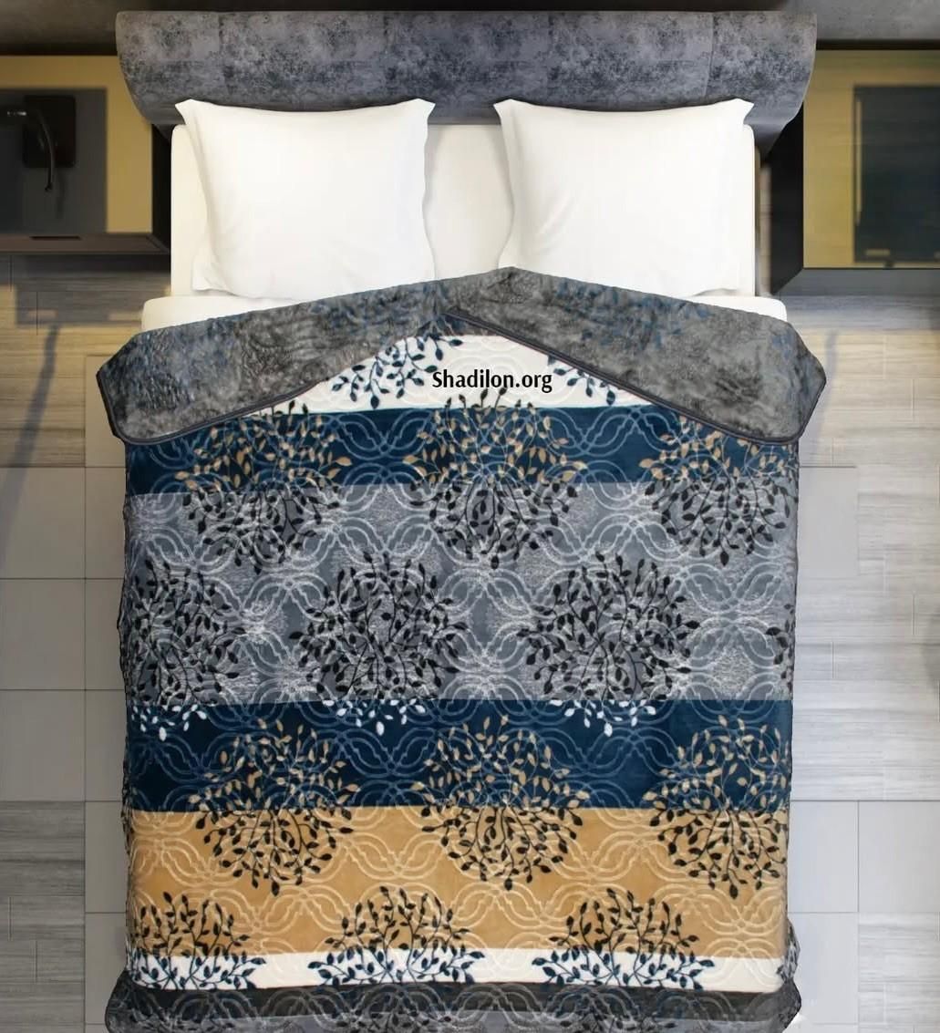 پتو دو نفره طرح شکوفه|رختخواب، بالش، پتو|مشهد, پایین خیابان|دیوار