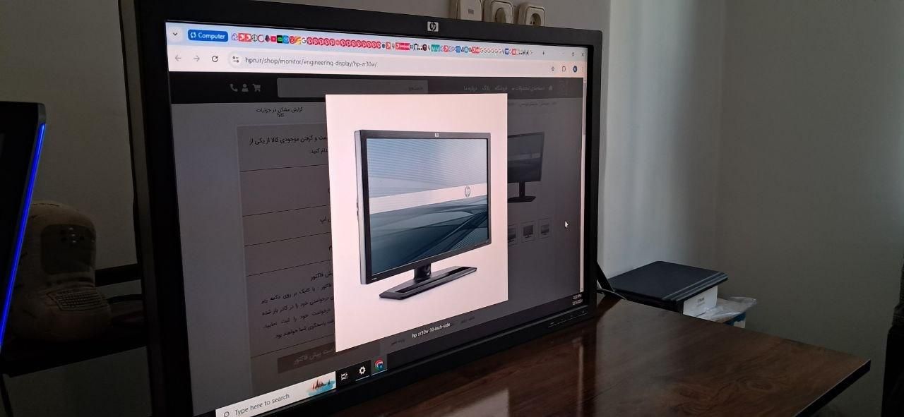 Monitor Hp 2k zr30w مانیتور اچ پی 30 اینچ 2k|قطعات و لوازم جانبی رایانه|تهران, توحید|دیوار