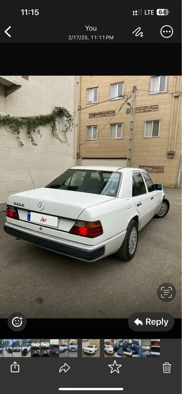 بنز w124 E230 1992|خودرو سواری و وانت|رشت, آزادگان|دیوار