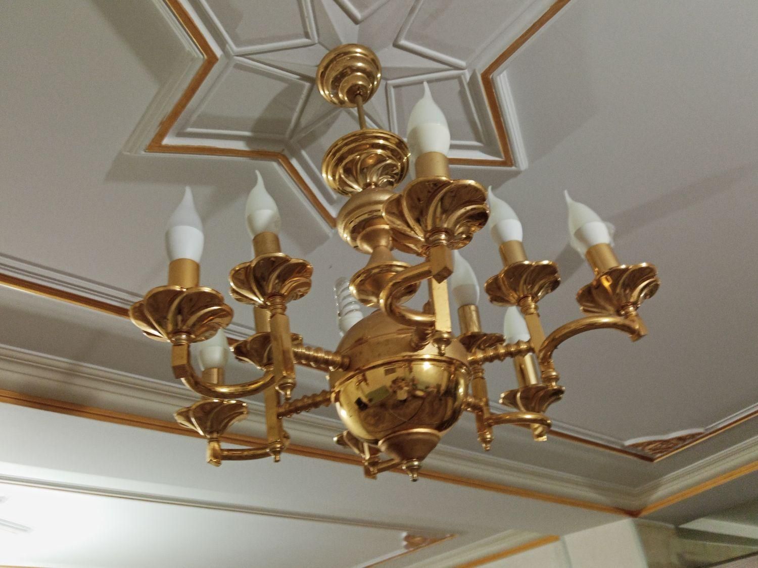 لوستر برنز|لوستر و چراغ آویز|اردبیل, |دیوار