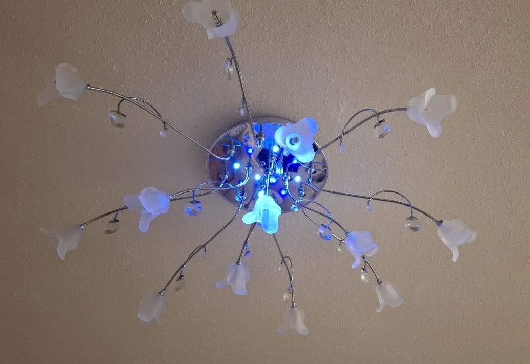 لوستر سقفی استیل ۱۳شاخه|لوستر و چراغ آویز|تهران, تسلیحات|دیوار