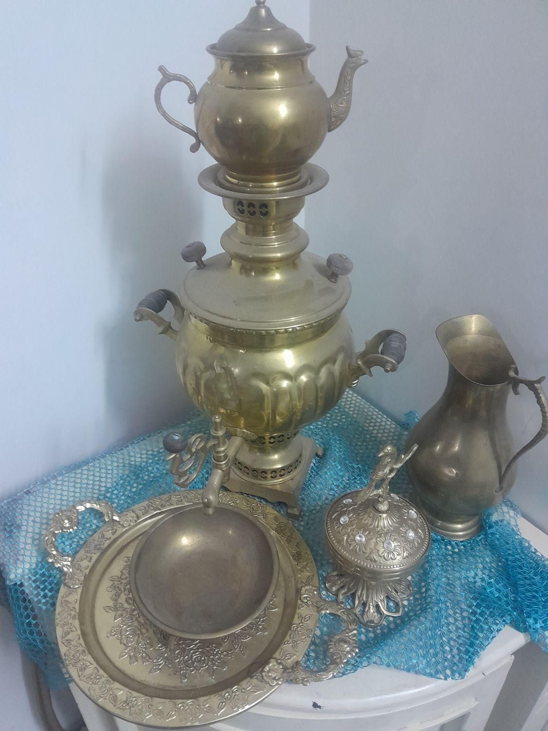 سماور زقالی ویترینی|سماور، چای‌ساز، قهوه‌ساز|تهران, یافت‌آباد|دیوار
