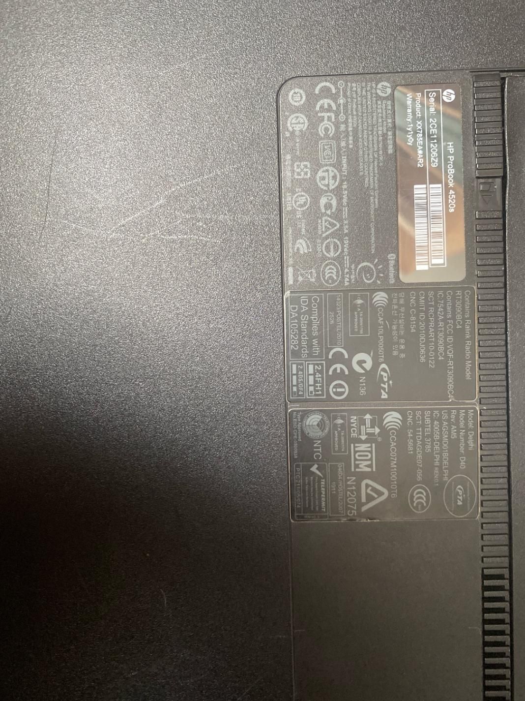 Hp probook 4520s|رایانه همراه|آبیک, |دیوار