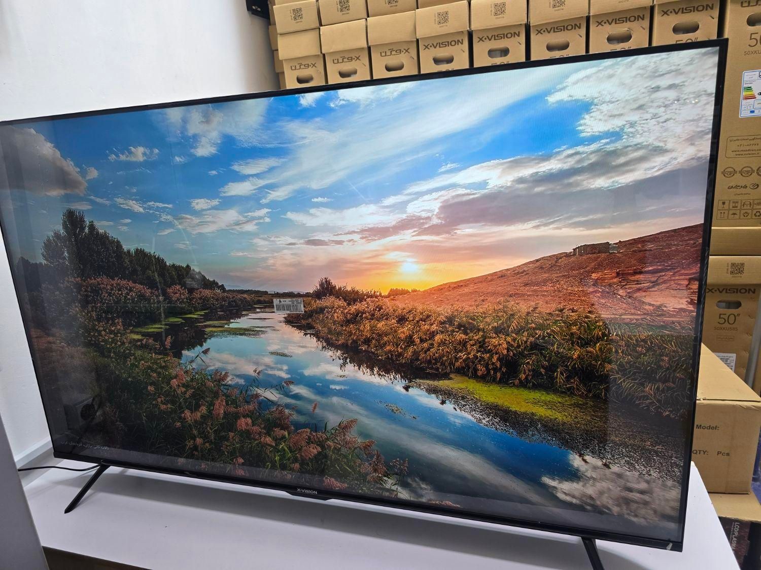 تلویزیون ال ای دی 55 اینچ ایکس ویژن4k هوشمند سری ۷|تلویزیون و پروژکتور|مشهد, سعد آباد|دیوار