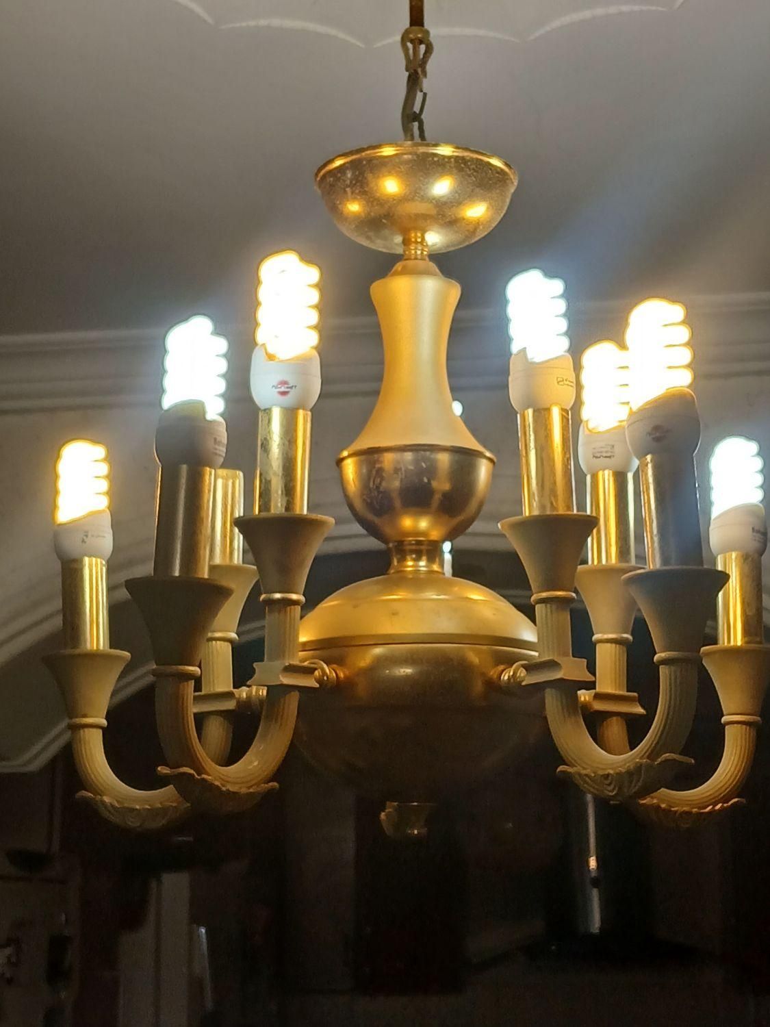 لوستر ۱۰ شاخه ۲ عدد|لوستر و چراغ آویز|رشت, حسین آباد|دیوار