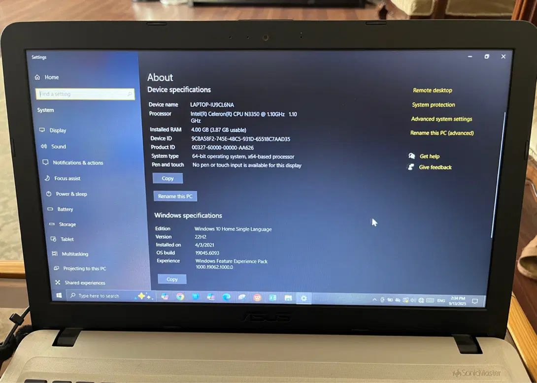 لپ تاپ ایسوس x540n|رایانه همراه|تهران, جیحون|دیوار