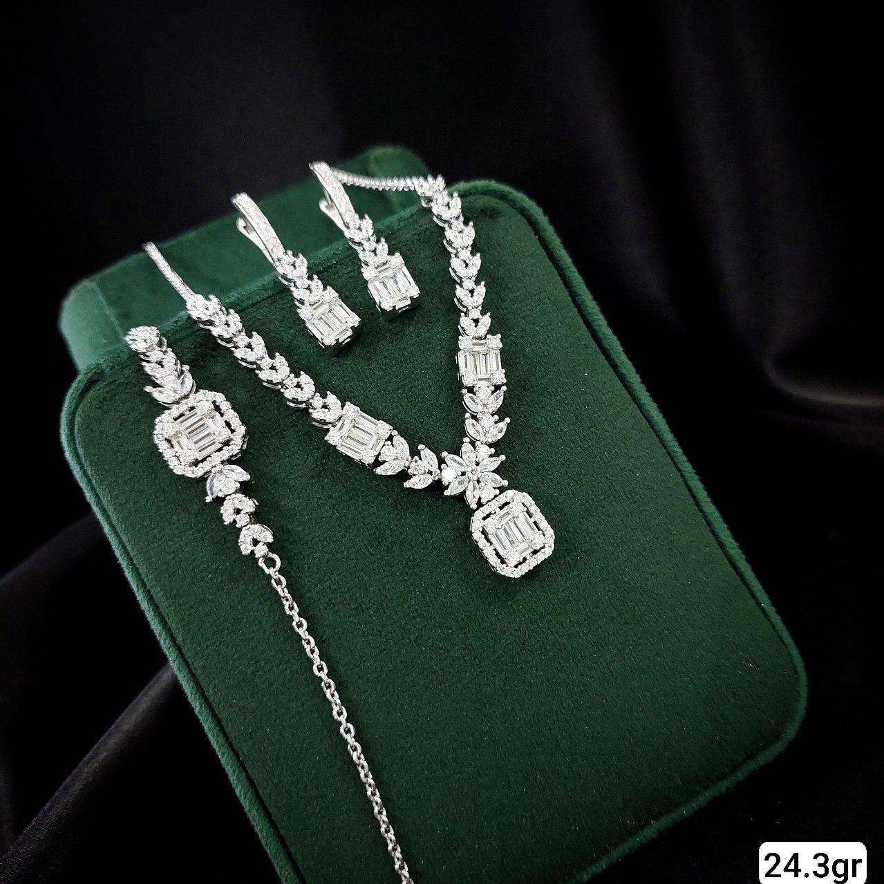 سرویس کامل امرالدکات silver نقره آب طلابدون حساسیت|بدلیجات|تبریز, |دیوار