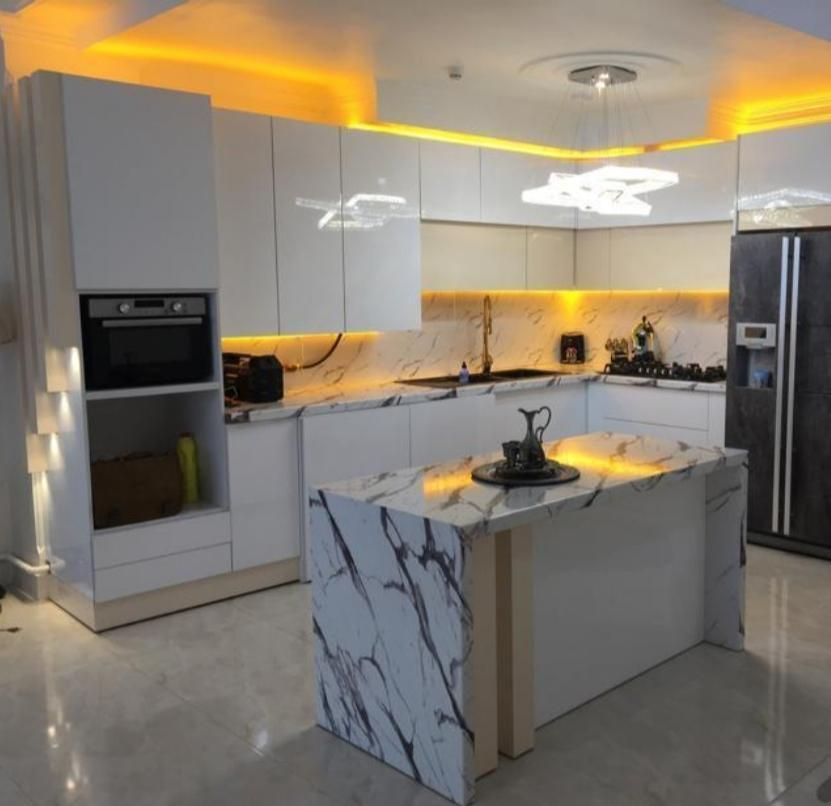 کابینت اشپزخونه MDF / های گلاس انتی / کلاسیک|مصالح و تجهیزات ساختمان|قرچک, پارس سرام|دیوار