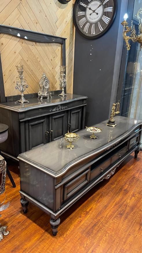 سرویس اینه کنسول با رنگبندی سبز بژ نقره ای سفید|بوفه، ویترین، کنسول|مشهد, کوی المهدی|دیوار