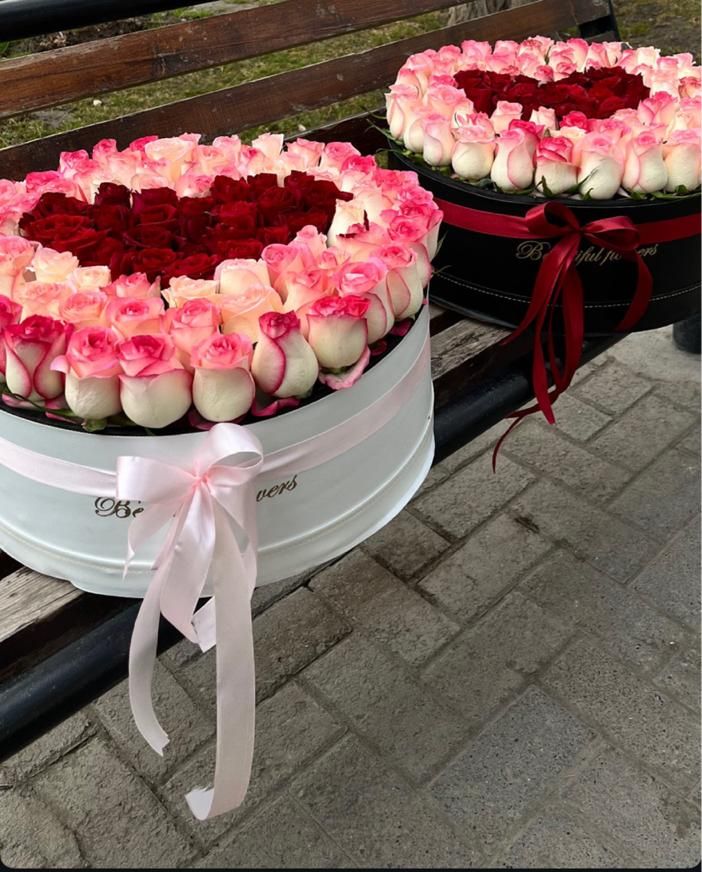 دسته گل باکس گل رز هلندی صد شاخه ای فقط ۹۹۹تومن|گل و گیاه طبیعی|مشهد, آزادشهر|دیوار